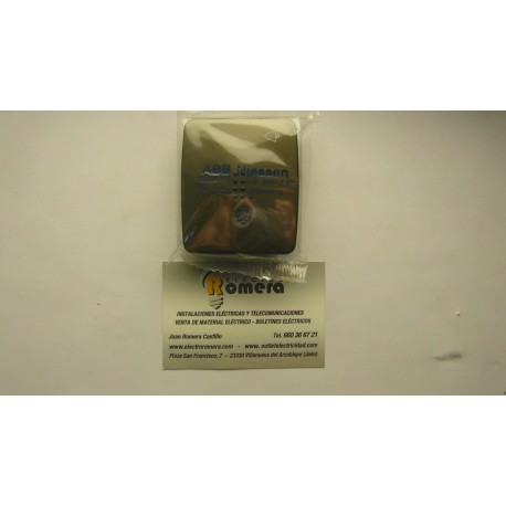 TECLA PULSADOR TIMBRE CON VISOR SERIE ARCO BRONCE 