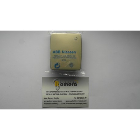 TECLA PULADOR CON SIMBOLO  LUZ SERIE ARCO CHAMPAN 8204.2 CH