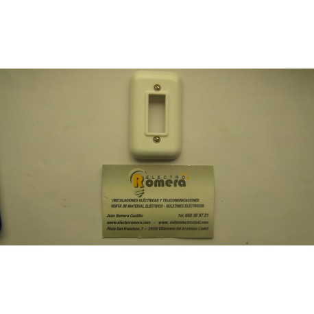 PLACA 1 ELEMENTO BLANCO