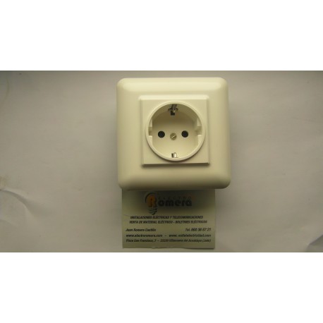 TAPA PARA BASE 2P + TTL  MONOBLOCK EUNEA SERIE ARCO DUERO