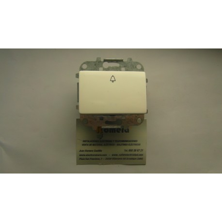PULSADOR TIMBRE 10A 250V SERIE SIGNO BLANCO ALPINO
