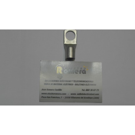 TERMINALES DE COBRE METALICOS 50MMX12 MM AGUJERO