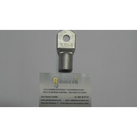 TERMINALES DE COBRE METALICOS  150MMX10 MM AGUJERO