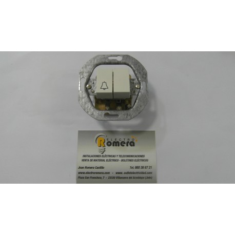 PULSADOR CAMPANA MAS CONMUTADOR 10A 250V 