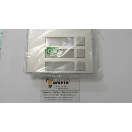 MODULO DE 3 PULSADORES Y 1 COLUMNA 