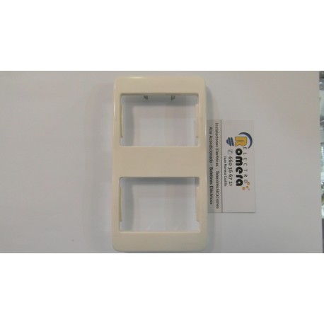 PLACA 2 ELEMENTOS VERTICAL SERIE SIGNO BLANCO