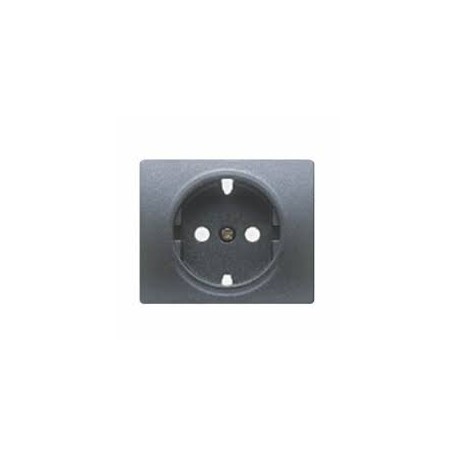 TAPA BASE ENCHUFE SEGURIDAD NEGRO ANTRACITA 18724-AT