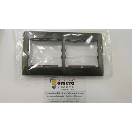 PLACA 2 ELEMENTOS HORIZONTAL GRIS LAVA 