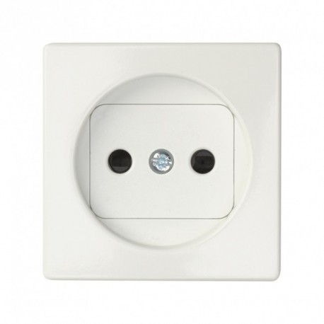 TAPA ENCHUFE 2P CON DISPOSITIVO DE SEGURIDAD BLANCO 