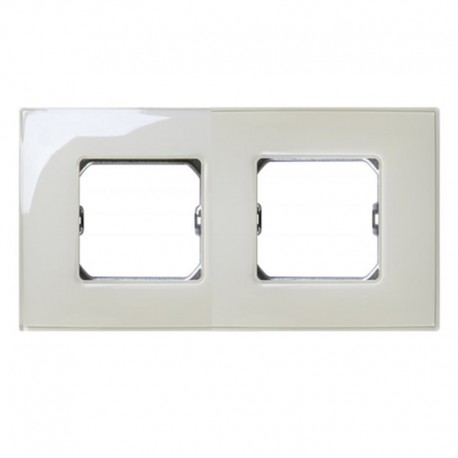 PLACA 3 ELEMENTOS SIN GARRAS Y OCN BASTIDOR BLANCO MATE