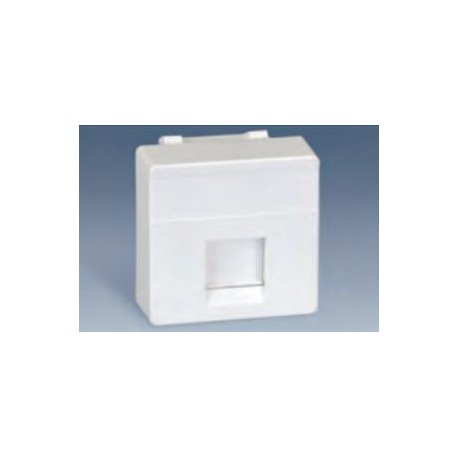 Pulsador luz modulo estrecho blanco nieve