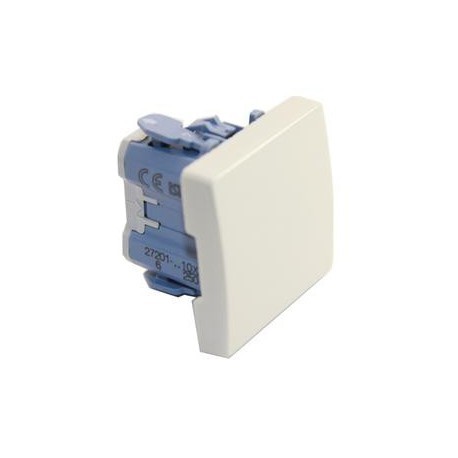 Pulsador luz modulo estrecho blanco nieve