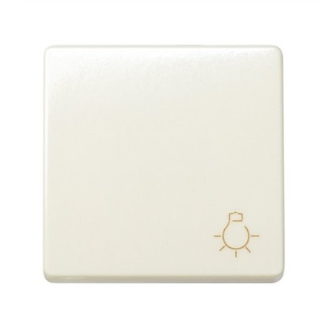 Pulsador luz modulo estrecho blanco nieve
