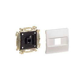 TAPA TOMA TELEFONO RJ45  BRONCE