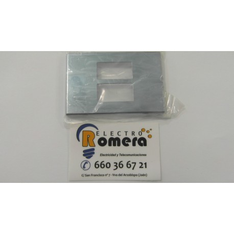 MARCO 2 ELEMENTOS GRIS METAL 30X150MM