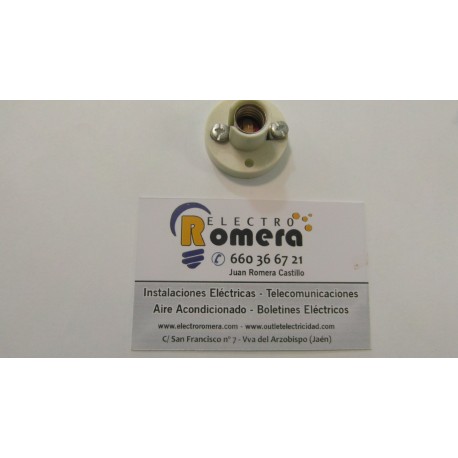 PORTALAMPARAS E 10 24V BLANCO 