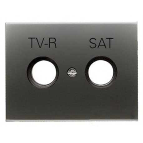 TAPA TOMA TV/SAT  OLAS ACERO PERLA  8450.1 AP