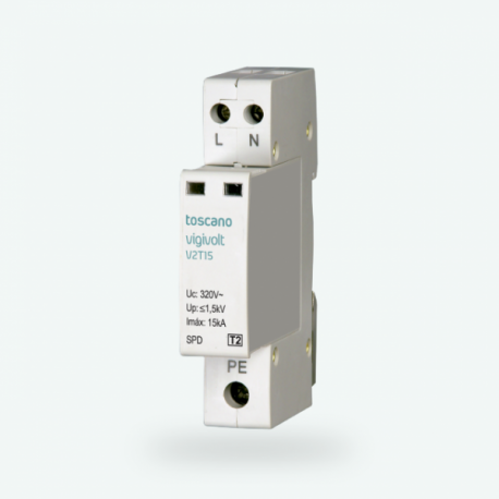 Protección combinada P+T, 2P, 6kA, 40A