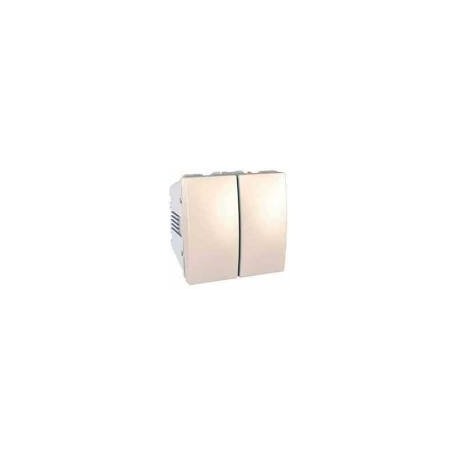 DOBLE INTERRUPTOR 10A 240 V MARFIL