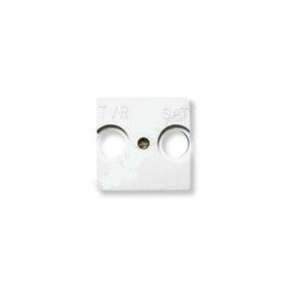 Tapa toma television satelite blanco alpino 